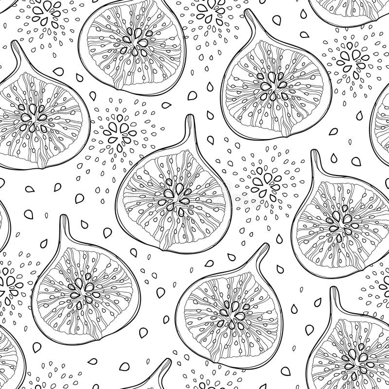 Coloring wallpaper with figs
